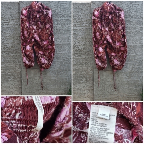 😍FREE PEOPLEMADE IN INDIA HALTER CUFFED JUMPSUIT - Picture 2 of 2